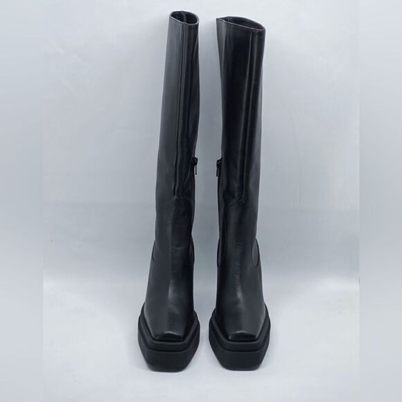 Gia Borghini  Texan Leather Platform Knee-High Boots size 37 - Picture 2 of 13